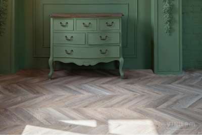 SPC ламинат Vinilam Parquet Chevron Шеврон Шампань RI153616CL4