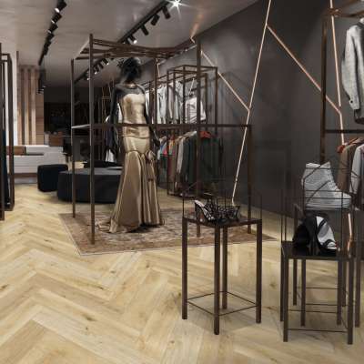 Кварц-виниловый ламинат Cronafloor Herringbone 2.0 H014 Дуб Ренн