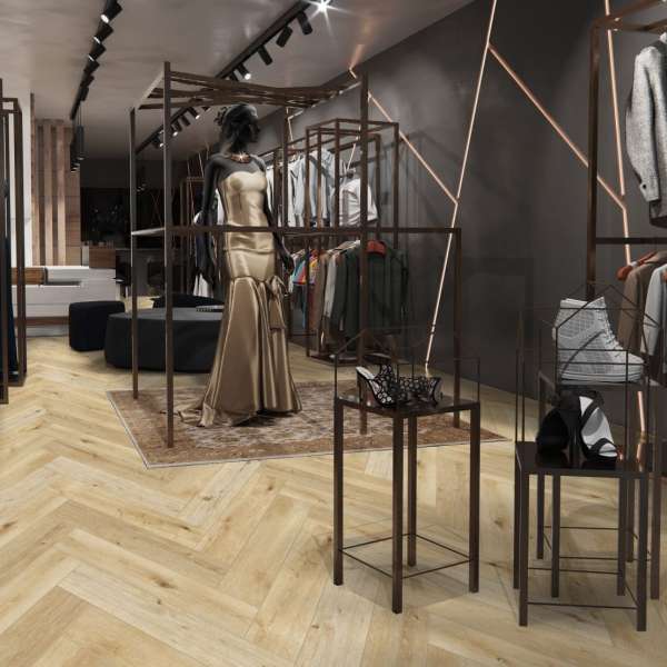 Кварц-виниловый ламинат Cronafloor Herringbone 2.0 H014 Дуб Ренн