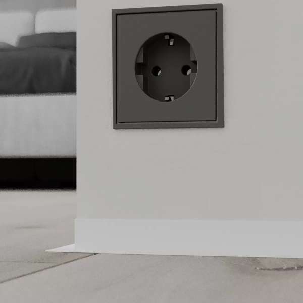 Микро плинтус Лайн С-05.25.4 L-образный белый