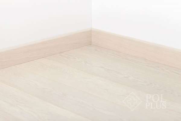 Плинтус шпонированный Таркетт, Art 80x20, White pearl