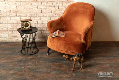 Виниловый ламинат Vinilam CERAMO Stone Керамическая Сталь 71617