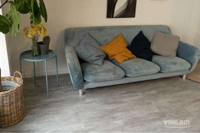 Виниловый ламинат Vinilam CERAMO Stone Цемент Светлый 71614