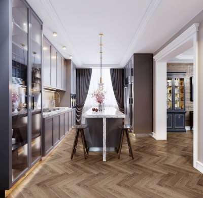 Виниловый ламинат Cronafloor Herringbone H001 Дуб Тулуза