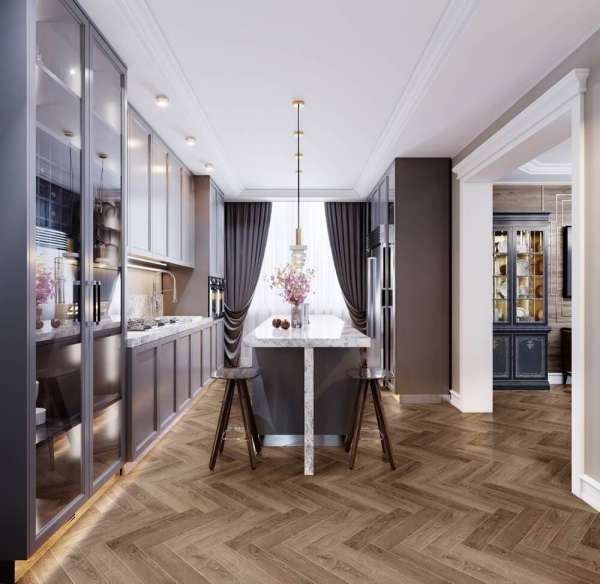 Виниловый ламинат Cronafloor Herringbone H001 Дуб Тулуза