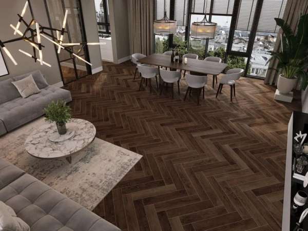 Виниловый ламинат Cronafloor Herringbone H001 Дуб Тулуза