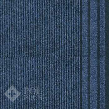 Ковровая дорожка Sintelon Rekord 813 синий на резиновой основе