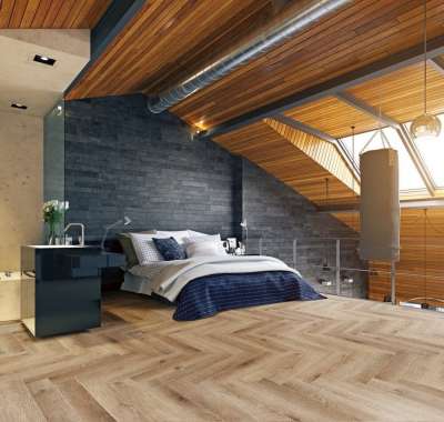 Виниловый ламинат Cronafloor Herringbone H004 Дуб Монпелье