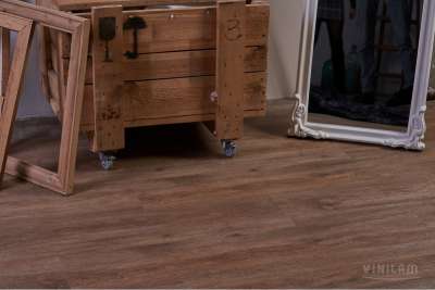 LVT ламинат CERAMO VINILAM Wood Дуб Оливковый 61512