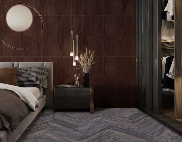 Виниловый ламинат Cronafloor Herringbone H006 Дуб Бордо