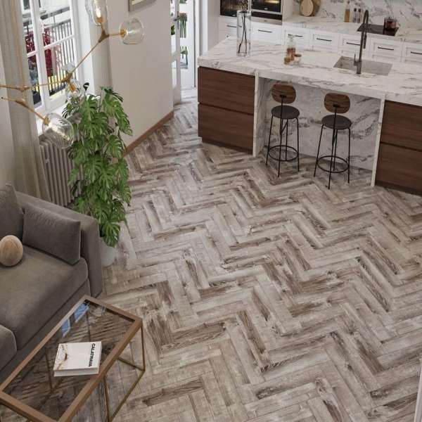 Виниловый ламинат Cronafloor Herringbone H009 Дуб Тулон