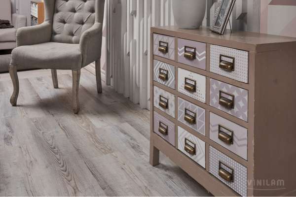 LVT ламинат CERAMO VINILAM Wood Сосна Андер 494-9