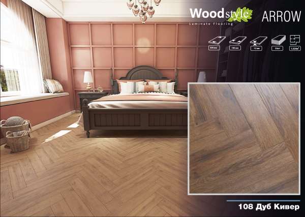Ламинат Woodstyle Arrow 108 Дуб Кивер 