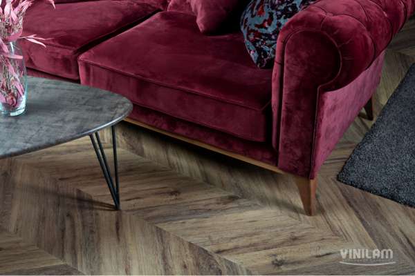 SPC ламинат Vinilam Parquet Chevron Шеврон Лувр I107516