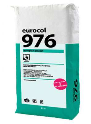 Eurocol 976 Europlan Project Самовыравнивающаяся безусадочная смесь сухая напольная (25кг) 